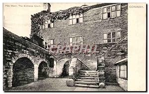 Carte Postale Ancienne Plas Mawr The Entrance Court Conway