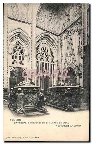 Carte Postale Ancienne Toledo Catedral Sepulcros De Alvaro De Luna