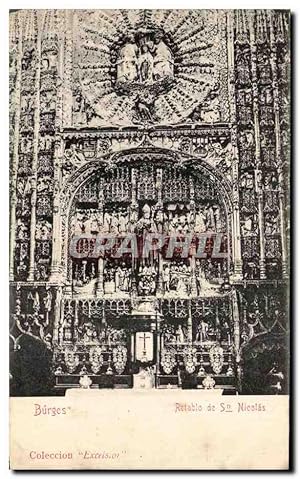 Bild des Verkufers fr Carte Postale Ancienne Burgos Relatio De Sn Nicoles zum Verkauf von CPAPHIL