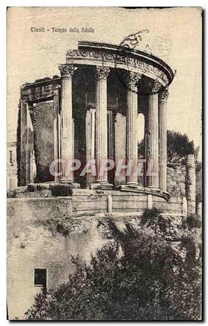 Carte Postale Ancienne Tivoli Templo della Sibilla