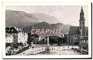 Carte Postale Ancienne Bolzona Piazza Vittorio Emanuele III