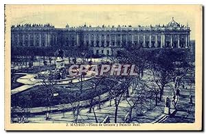 Imagen del vendedor de Carte Postale Ancienne Madrid Plaza de Oriente Palacio Real a la venta por CPAPHIL