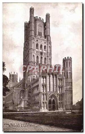 Carte Postale Ancienne Ely Cathedral Tower & Lantern