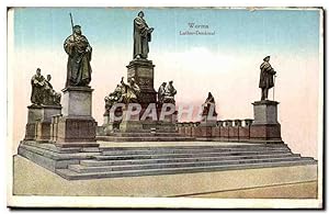 Bild des Verkufers fr Carte Postale Ancienne Worms Luther Denkmal zum Verkauf von CPAPHIL