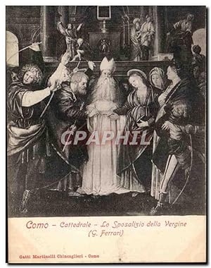 Image du vendeur pour Carte Postale Ancienne Como Cattedrale La Sposalizio della Vergina G Ferrari mis en vente par CPAPHIL