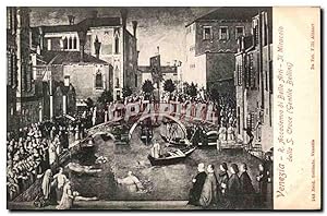 Immagine del venditore per Carte Postale Ancienne Venezia R Accade nia ai Belle Arti JI Miracolo della S Croce venduto da CPAPHIL