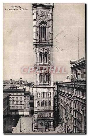 Bild des Verkufers fr Carte Postale Ancienne Firenze Il Companle de Giotto zum Verkauf von CPAPHIL