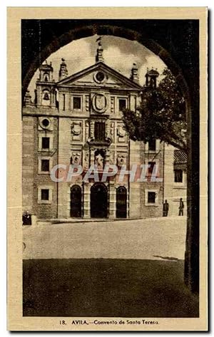 Carte Postale Ancienne Avila Convento de Santa Teresa