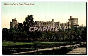 Carte Postale Ancienne Windsor Castle from Home Park