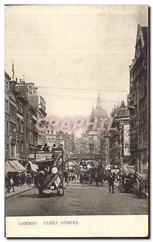 Carte Postale Ancienne London Fleet Street