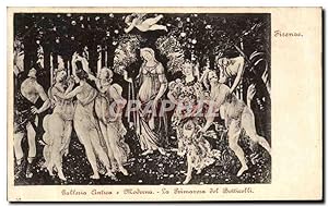 Carte Postale Ancienne Firenze Galleria Antica e Moderna La Primavera del Botticelli