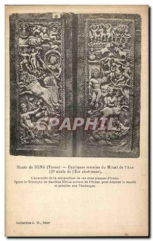 Seller image for Carte Postale Ancienne Sens Musee Dryptiques romains du Missel de l'ane for sale by CPAPHIL
