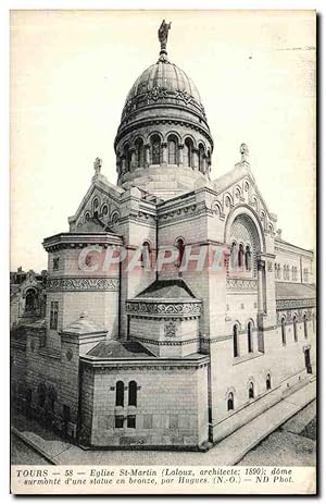 Bild des Verkufers fr Carte Postale Ancienne Tours Eglise St Martin zum Verkauf von CPAPHIL