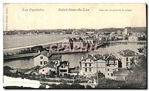 Seller image for Carte Postale Ancienne St Jean de Luz Les pyrenees vue sur le port et la plage for sale by CPAPHIL