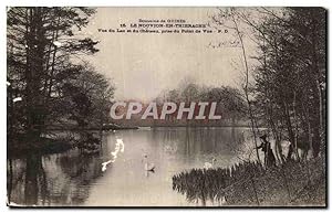 Imagen del vendedor de Carte Postale Ancienne Domaine de Guises Le Nouvion En Thierache vue du Lac et du Chteau Prise du point de vue Cygnes a la venta por CPAPHIL