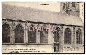 Seller image for Carte Postale Ancienne Rouen Eglise Saint Godard vue de Cote for sale by CPAPHIL