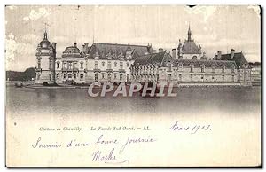 Carte Postale Ancienne Château De Chantilly La Façade Sud Quest