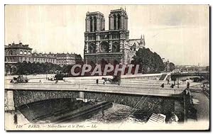 Imagen del vendedor de Carte Postale Ancienne Paris Notre Dame et le Pont a la venta por CPAPHIL