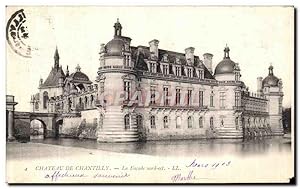 Carte Postale Ancienne Château De Chantilly La Façade Nord Est