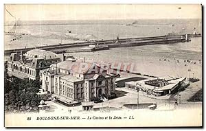 Image du vendeur pour Carte Postale Ancienne Boulogne Sur Mer La Casino et la Jete Academie de Gymnastique mis en vente par CPAPHIL