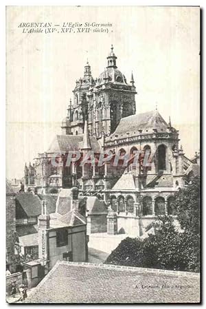 Carte Postale Ancienne Argentan L'Eglise St Germain L'Abside