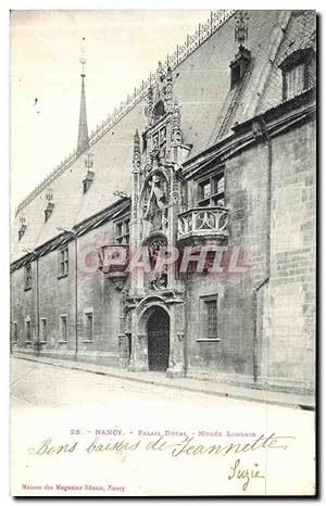 Carte Postale Ancienne Nancy Palais Ducal Musee Lorrain