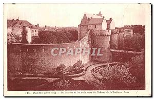Seller image for Carte Postale Ancienne Nantes Les Douves et les trois tours du Chteau de la Duchesse Anne for sale by CPAPHIL