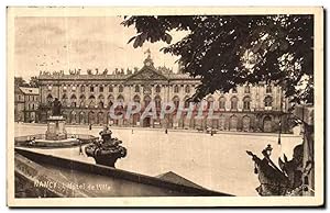 Carte Postale Ancienne Nancy L'Hôtel de Ville