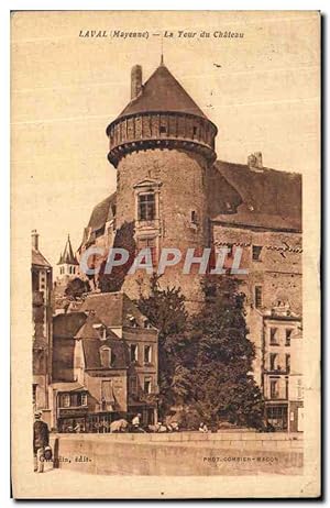 Carte Postale Ancienne Laval Tour du vieux château