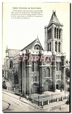 Image du vendeur pour Carte Postale Ancienne Eglise Abbatiale De Saint Denis mis en vente par CPAPHIL