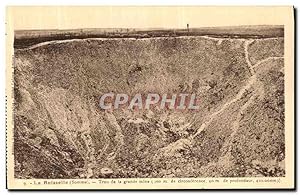 Carte Postale Ancienne La Boisselle Trou de La Mine Militaria