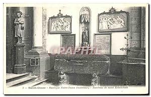Image du vendeur pour Carte Postale Ancienne Saint Omer Basilique Notre Dame Tombeau de Saint Erkembode mis en vente par CPAPHIL