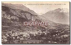 Carte Postale Ancienne Barcelonnette vue générale
