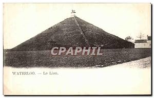 Carte Postale Ancienne Waterloo Le Lion