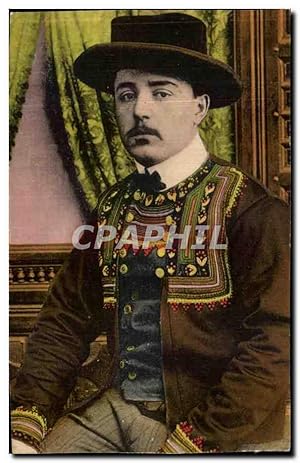 Bild des Verkufers fr Carte Postale Ancienne Folklore Homme Bretagne zum Verkauf von CPAPHIL