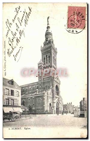 Carte Postale Ancienne Albert Eglise