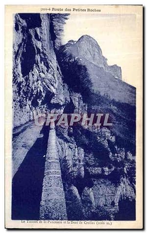 Image du vendeur pour Carte Postale Ancienne Route des petites roches le tunnel de St Pancrasse et la dent de Crolles mis en vente par CPAPHIL