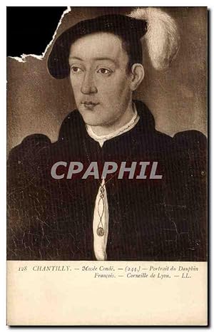 Bild des Verkufers fr Carte Postale Ancienne Chantilly Musee Conde Portrait du Dauphin Francois Corneille de Lyon zum Verkauf von CPAPHIL