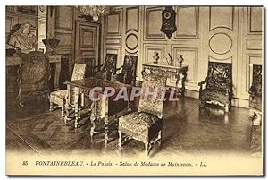 Image du vendeur pour Carte Postale Ancienne Palais de Fontainebleau Le Palais Salon de Madame de Maintenon mis en vente par CPAPHIL