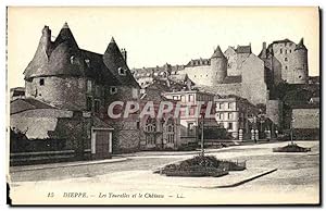 Bild des Verkufers fr Carte Postale Ancienne Dieppe Les Tourelles et le Chteau zum Verkauf von CPAPHIL