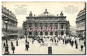 Bild des Verkufers fr Carte Postale Ancienne Paris Opera Academie Nationale de Musique Le Plus Vaste Thtre du Monde zum Verkauf von CPAPHIL