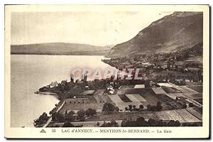 Bild des Verkufers fr Carte Postale Ancienne Lac d'Annecy Menthon St Bernard La Baie zum Verkauf von CPAPHIL