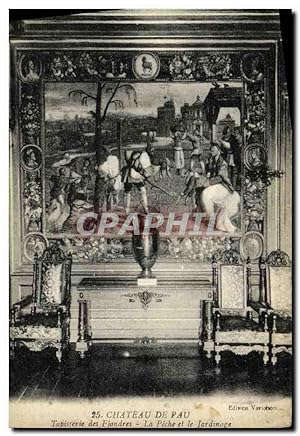 Image du vendeur pour Carte Postale Ancienne Pau Le Chteau Tapisserie des Flandres La Peche et le Jardinage mis en vente par CPAPHIL