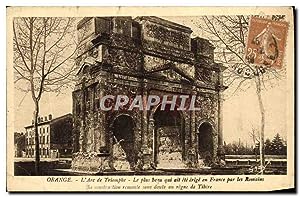 Carte Postale Ancienne Orange L'Arc de Triomphe