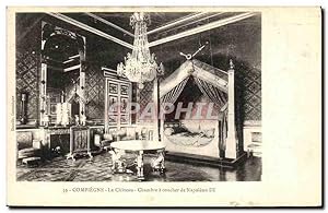 Bild des Verkufers fr Carte Postale Ancienne Compiegne Le Chteau Chambre a Coucher de Napoleon III zum Verkauf von CPAPHIL