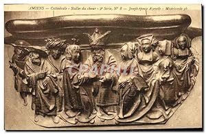 Image du vendeur pour Carte Postale Ancienne Amiens Cathdrale Stalles Joseph epouse Azeneth mis en vente par CPAPHIL