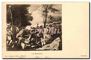 Bild des Verkufers fr Carte Postale Ancienne La Bacanal Tiziano zum Verkauf von CPAPHIL