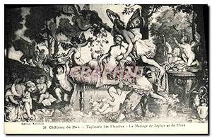 Immagine del venditore per Carte Postale Ancienne Pau Chteau de Tapisserie Collection du Chteau Les Mois Grotesques Le mariage de Zephyr et de Flore venduto da CPAPHIL