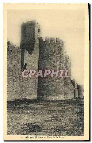 Bild des Verkufers fr Carte Postale Ancienne Aigues Mortes Tour de la Reine zum Verkauf von CPAPHIL