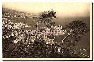 Carte Postale Ancienne Cote D'Azur Monte Carlo vue générale